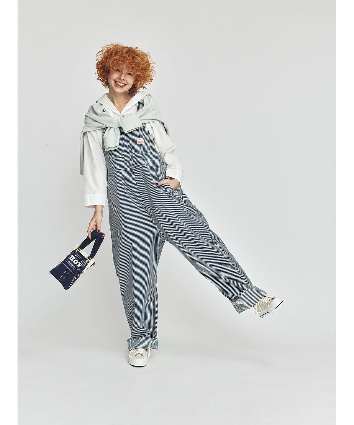 BIGMAC&BEAMS BOY 別注/オーバーダイオーバーオール/デニム オーバーオール レディース