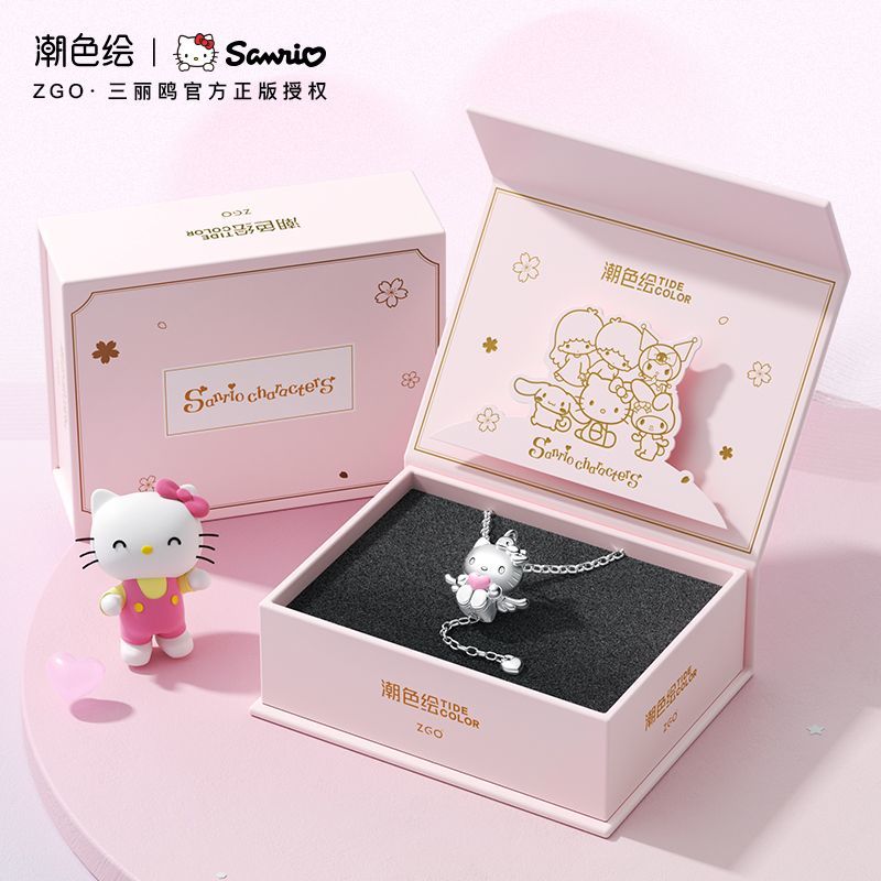 hello kitty 新しい 【百補ブランド人気6.1万件】潮色絵xhello kitty純ネックレス新小衆軽贅沢520プレゼント彼女 2件で200円引き