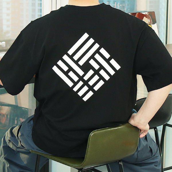 WRI メンズ ビッグサイズ フェイトリアリズム ナ염 半袖Tシャツ