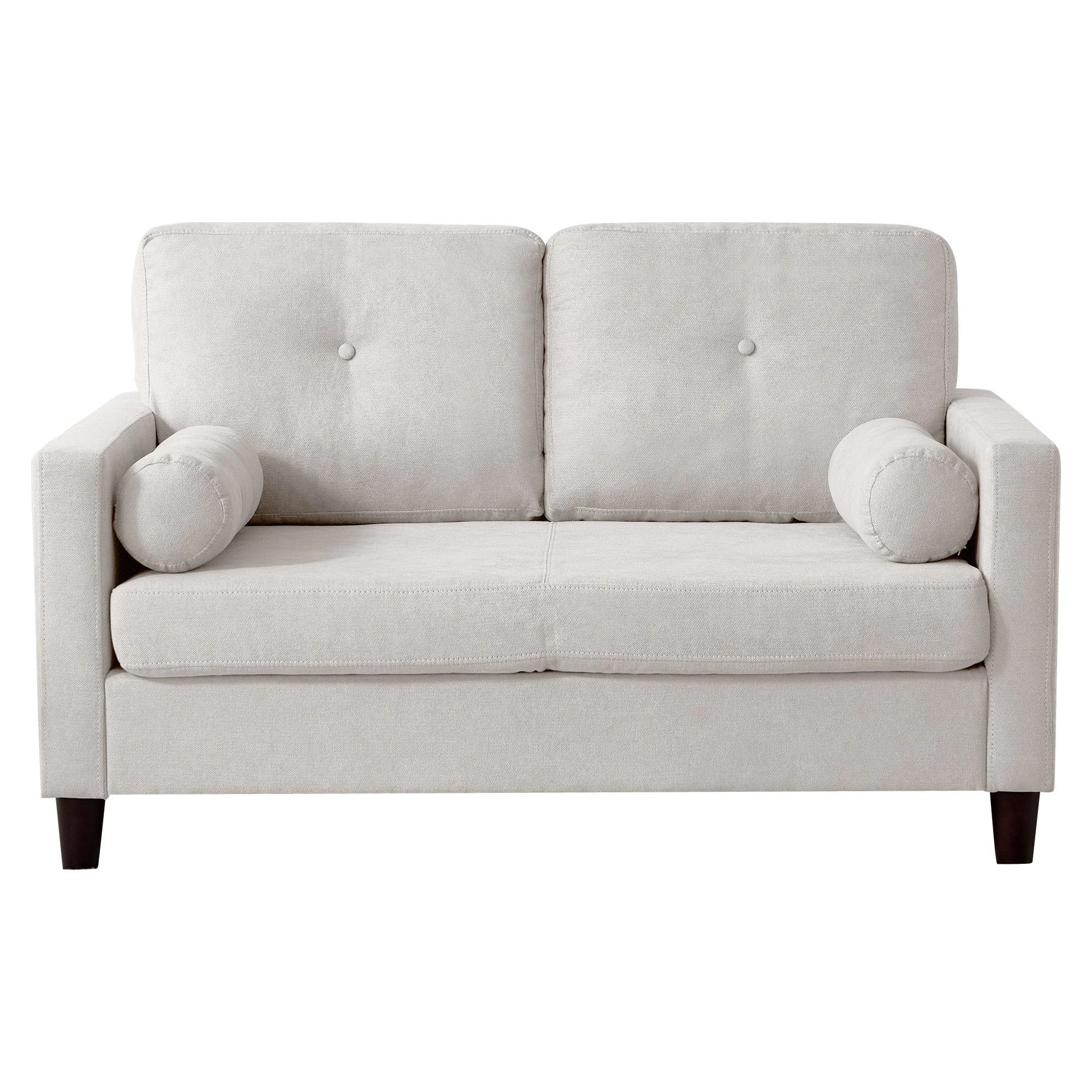 【大好評！最安値挑戦!】ソファ 二人掛け カウチ 抱き枕付き ソファー おしゃれ Beige FabricC217