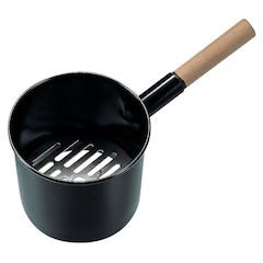 ヒキモト 木柄鉄ジャンボ火起し 大24 (鉄目皿付) 鉄 日本 DHO08001