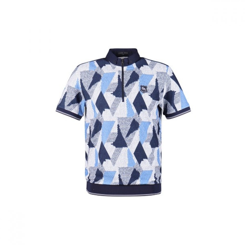 (ラックスゴルフ) ラックスゴルフグッドマンメンズハーフジップアップアートワーク柄半袖Tシャツ YG4M409 8,304円