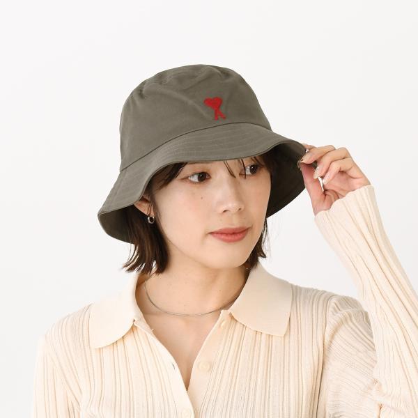 バケットハット 帽子 Ami de Coeur エンブロイダリー UHA246 AW0041 レディース ユニセックス バケハ ロゴ