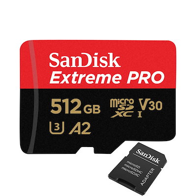 microSDXCカード 512GB Extreme PRO V30 A2 R:200MB/s W:140MB/s UHS-I ...のサムネイル