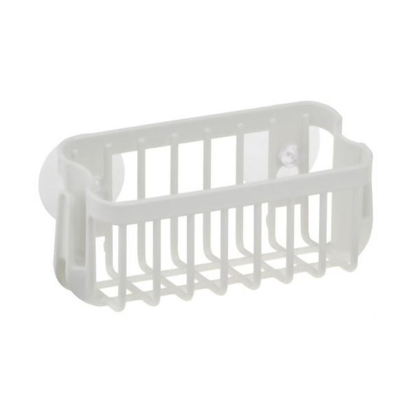 （まとめ）スポンジラック Nポゼ 洗剤タワシ入れ スリム ホワイト [60個セット]