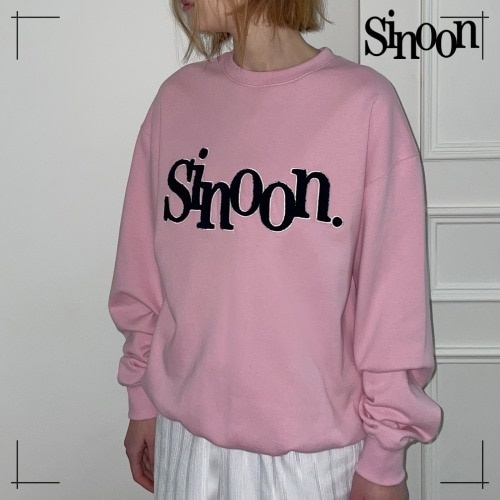 SINOON トレーナー BOUCLE LOGO SWEATSHIRT (PINK)