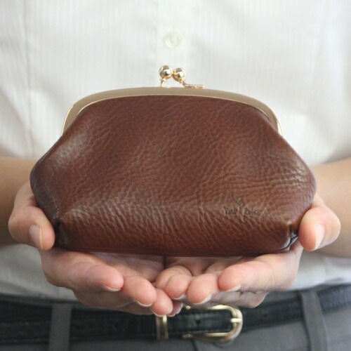 親子がま口 財布 小銭入れ カード 本革 イタリアンレザー ヴェールポイント 【沖縄不可】