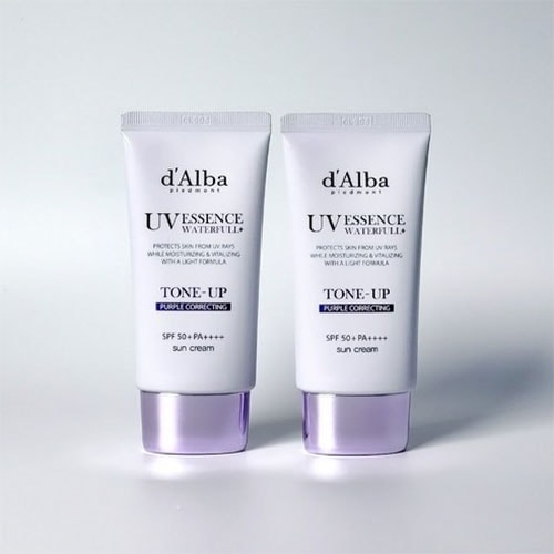 [dAlba] ウォーターフル トーンアップ 日焼け止め [パープル]50ml2個