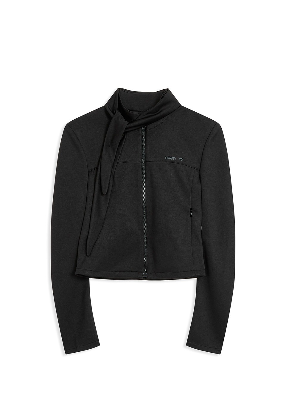 ジャケット OPEN YY : 24FW / TIE ZIP TRAINING JACKET (BLACK) OPEN Yy】 TIE ZIP TRAINING JACKET : BLACK