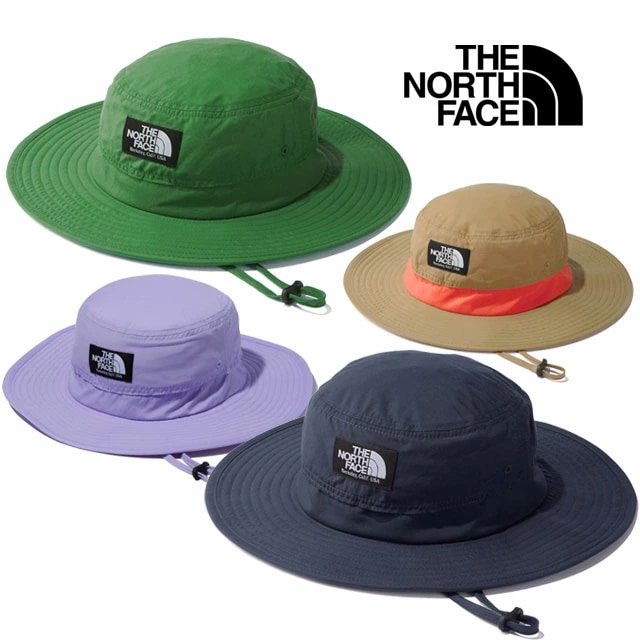 ザ・ノース・フェイス キッズ ジュニア 帽子 NNJ02312 ホライズンハット 男の子 女の子 サンシールドハット ベンチレーション メッシュ 紫外線対策 通気性 撥水 あご紐 サイズ調節 日除け