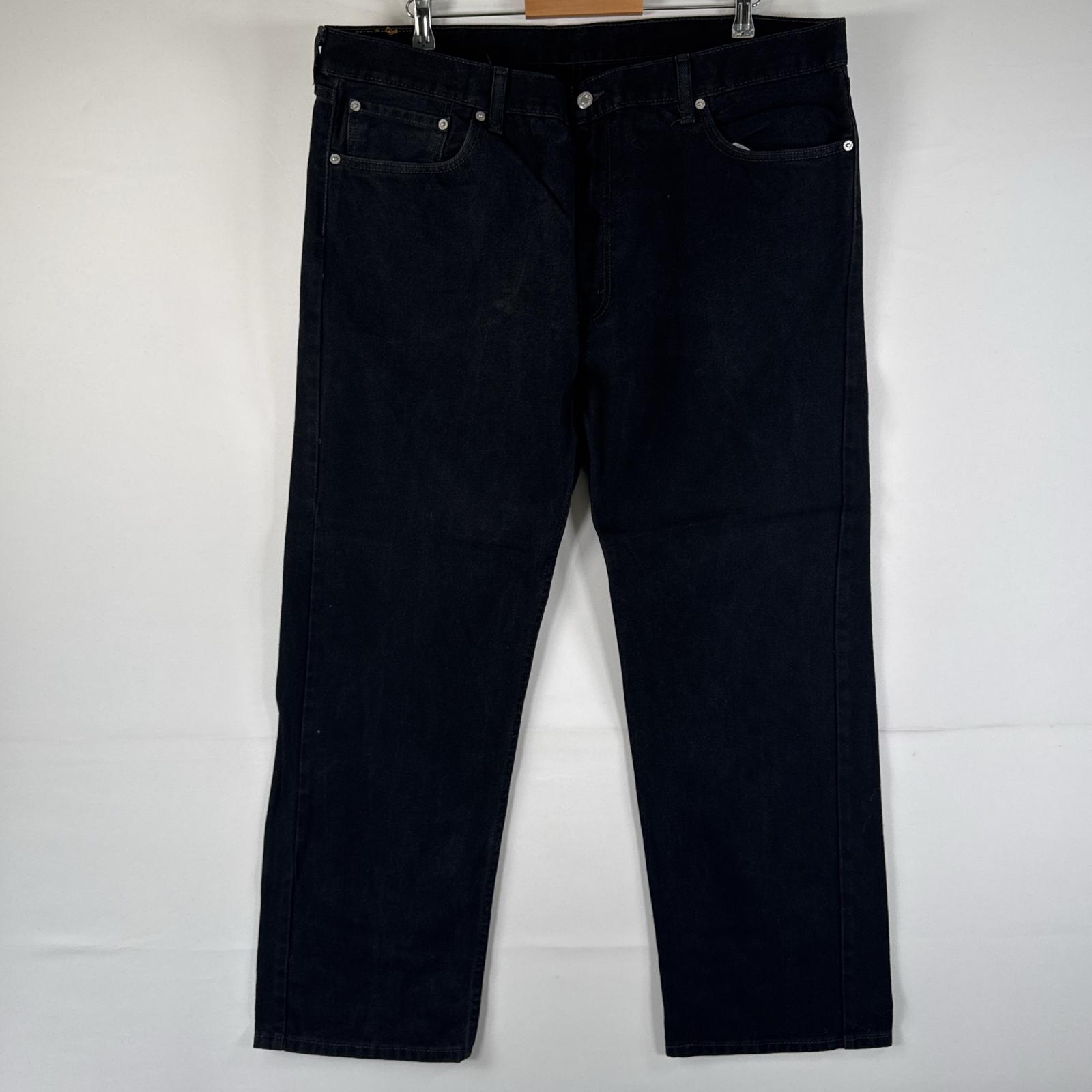 古着 デニムパンツ 505 ジーパン ストレート 大きいサイズ ジップフライ ジーンズ ビッグサイズ w42 L30 ブラック メンズ