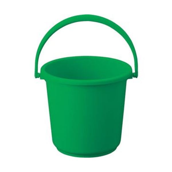（まとめ）TRUSCO PPカラーバケツ 15L緑 TPPB-15-GN 1個[x10セット] 10,562円