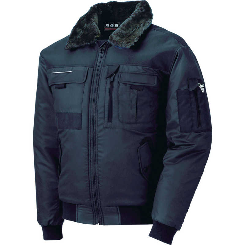 ジーベック　222 現場服 防寒ブルゾン M 黒　222-90-M