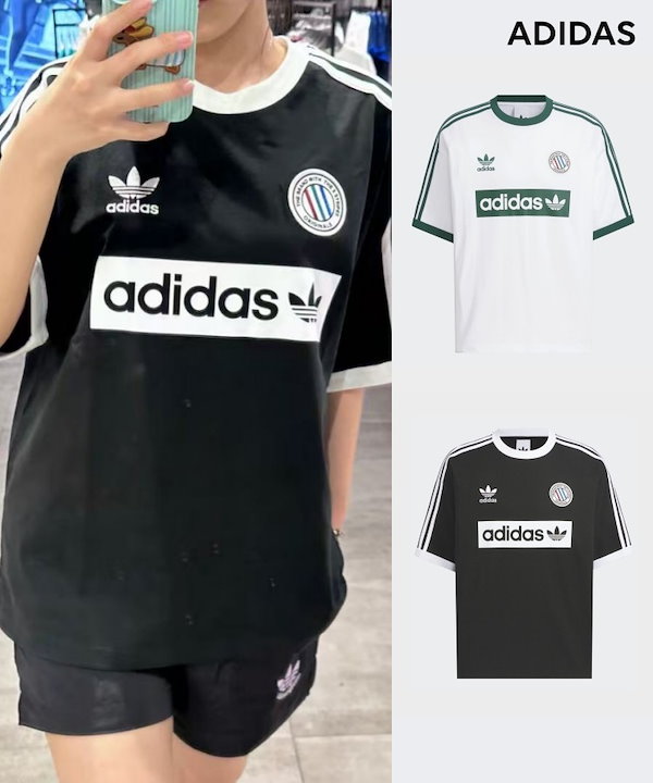 Qoo10 adidas リンガーTシャツ Tシャツ・カットソー