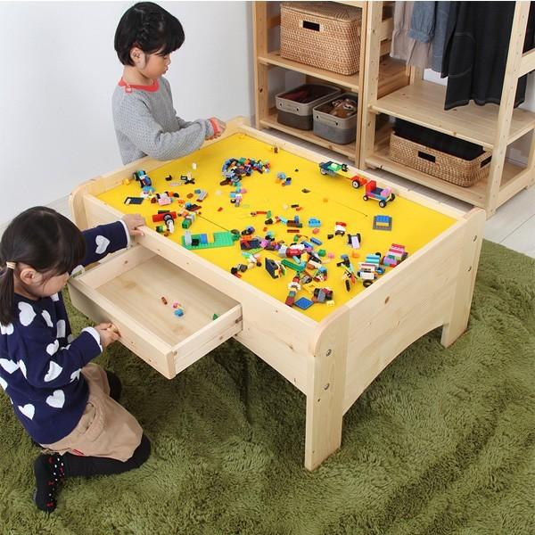 子ども 遊び場 テーブル 引き出し 収納 オモチャ スペース