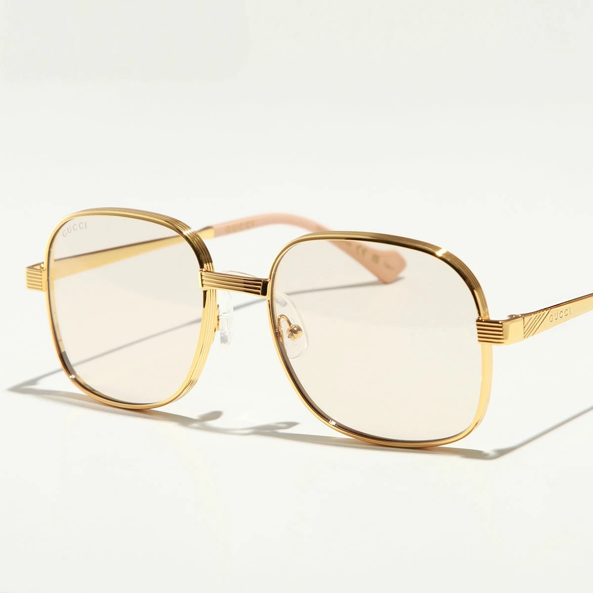 GUCCI グッチ サングラス GG0788S レディース パリ型 ロゴ アイウェア 001/GOLD-GOLD-YELLOW
