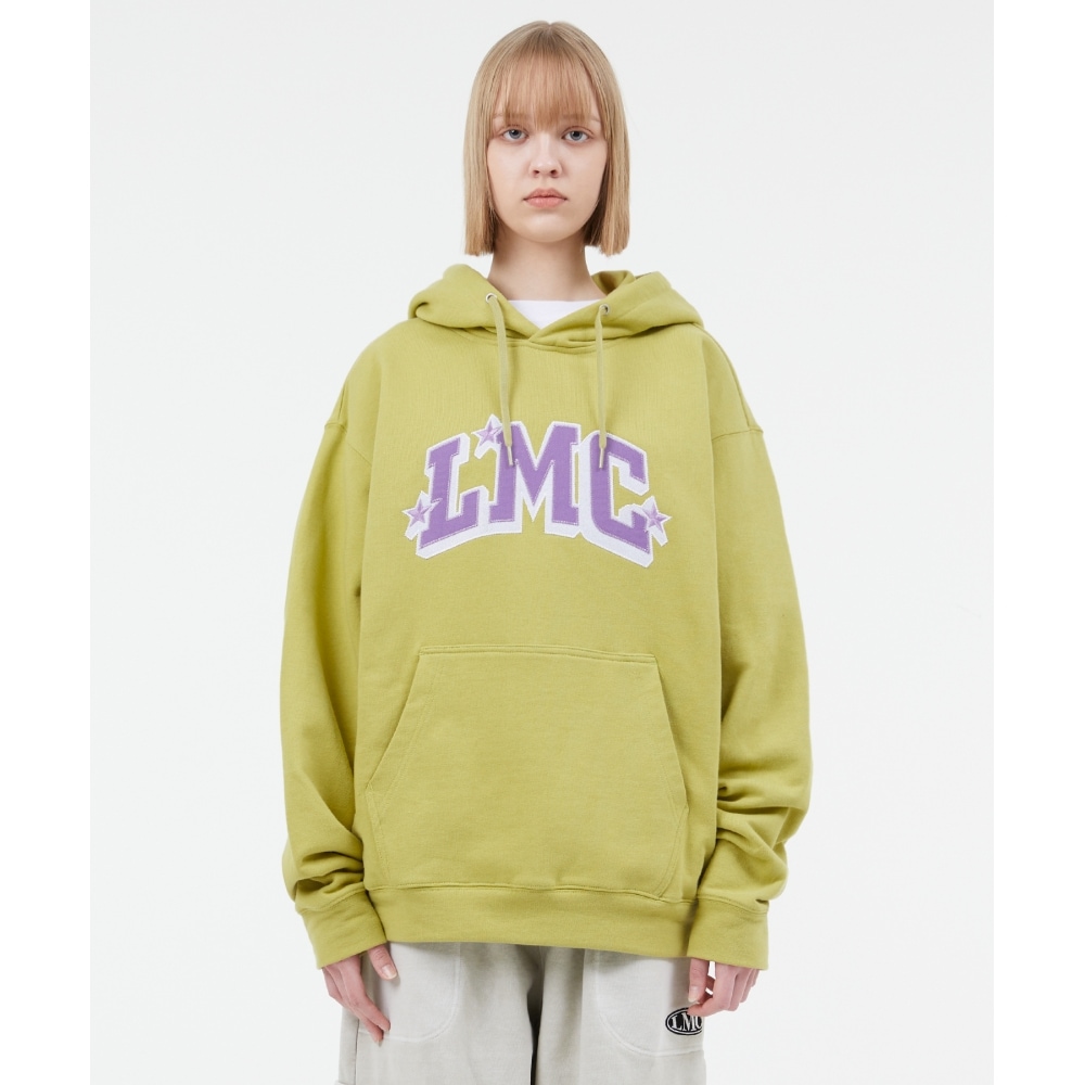 LMC [スウェット72時間のみ] STAR ARCH APPLIQUE HOODIE light olive