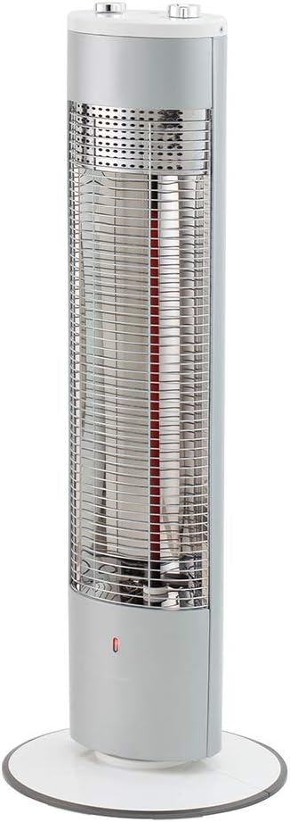 シーズヒーター 200~800W オフタイマー付き 自動首振り シルバー KSS-0821/S