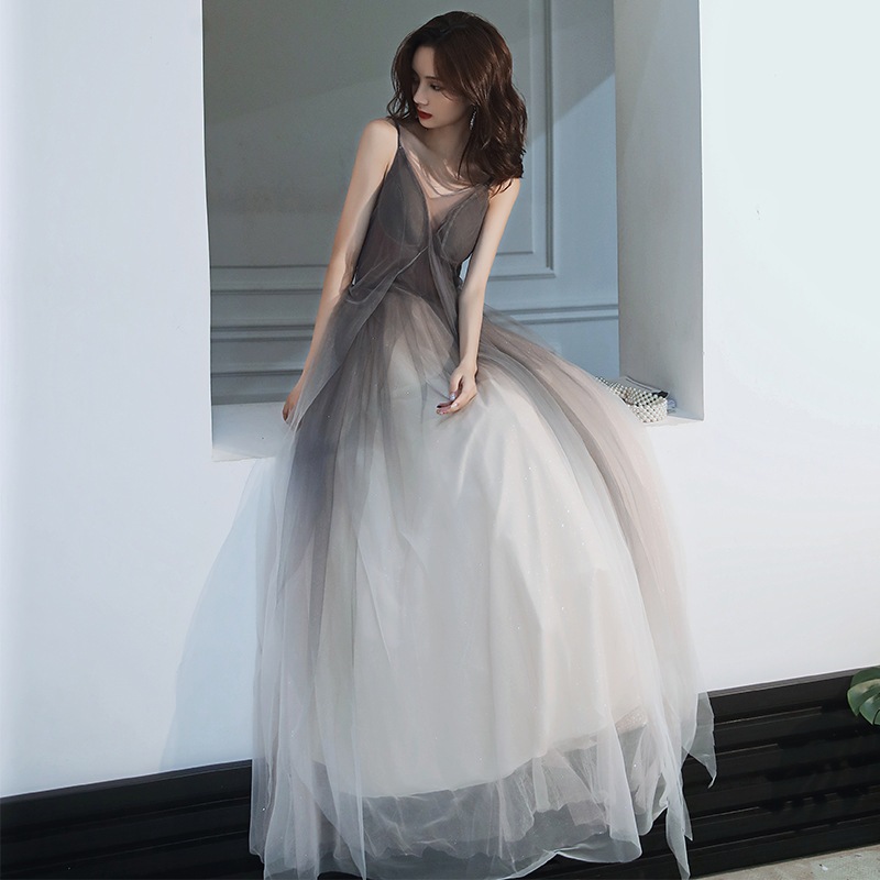 ドレスワンピース 夏2023新作着痩せ グラデーション花嫁ロングドレス結婚式ワンピース発表会 ドレスドレス ウェディングドレス成人式 ドレス同窓会 ドレス演奏会 ドレス発表会 ドレス卒業式 ドレお呼ば