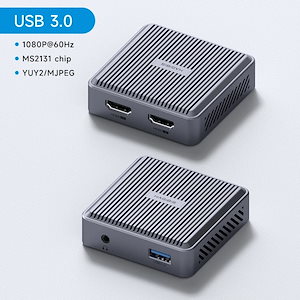 Hagibis-hdmi対応ビデオキャプチャカードループアウトゲーム記録ライブストリーミングPS45スイッチMS21311080pグラバー USB3.0-MS2131 Chip