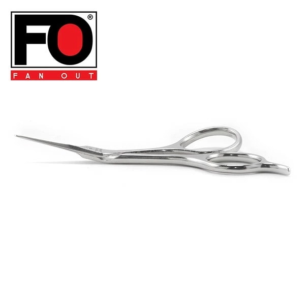 FANOUT ダマスカス小ばさみ(カーブハンドル先中細)はさみ 美容ハサミ 日本製 FOK2C