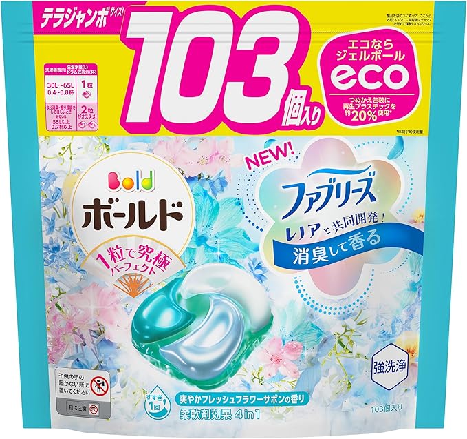 ボールド 洗濯洗剤 ジェルボール4D フレッシュフラワーサボン 詰め替え 10 5,234円