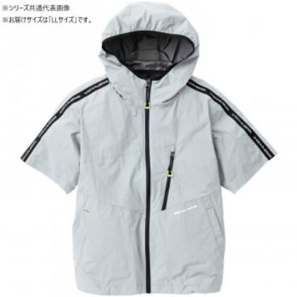 桑和 0129-01 EF半袖ブルゾン LLサイズ シルバーグレー(22) G.G.