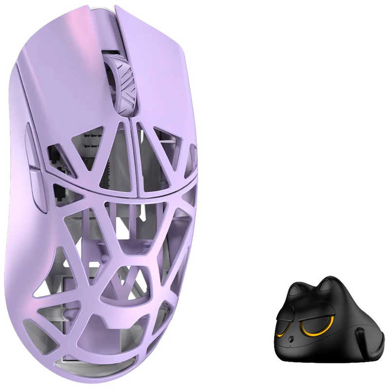 KIBU　ゲーミングマウス Beast X Pro ［光学式 / 有線/無線(ワイヤレス) / 5ボタン / USB］ Soft Lilac(Solid sides)　WL-BXPRO-SL-O-NH