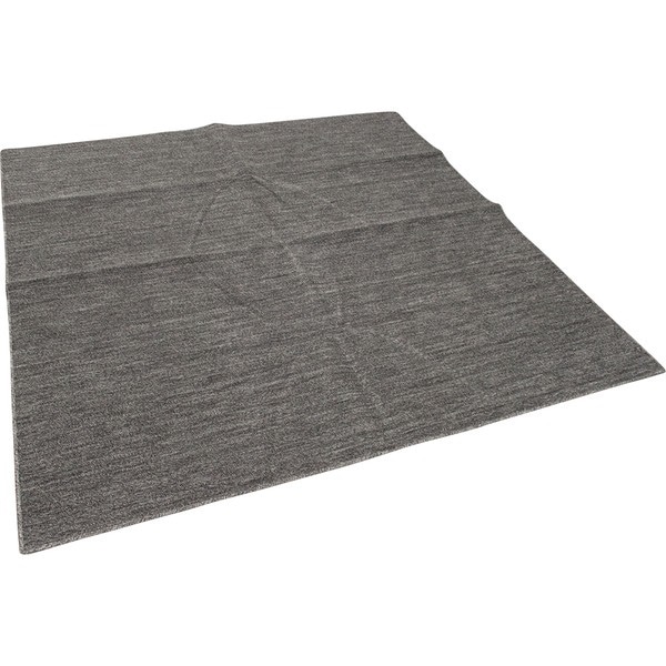 カーペット ラグ 平織 抗菌 ペットの爪が引っかかりにくい レベルカット / 江戸間 4.5畳 261261cm ブラック 日本製 ソレイユ