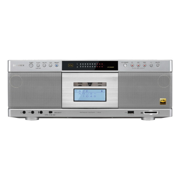 TY-AK21(S) [AUREXハイレゾ対応SD/USB/CDラジオカセットレコーダー（シルバー）]