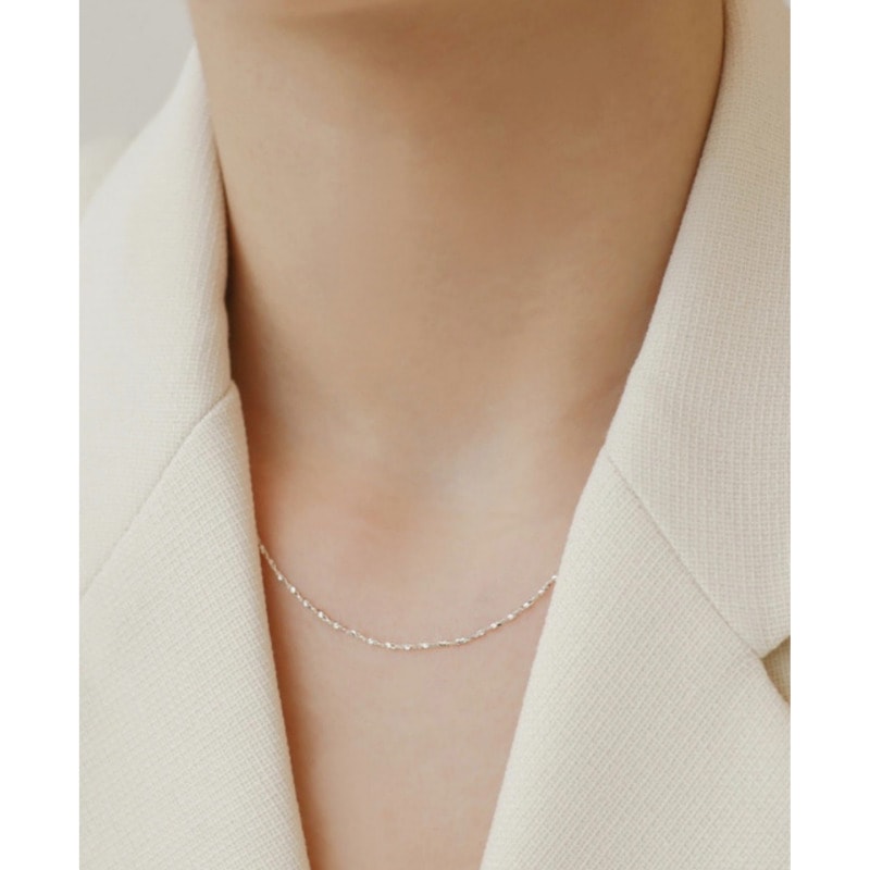 ENGBROX / slim shiny necklace / TWICE 着用