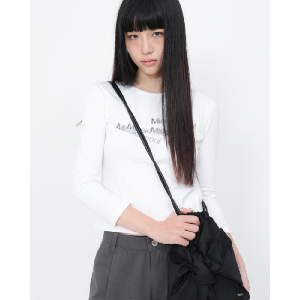 MISEKI SEOUL Dust logo long sleeves WHITE MSK251LS04WH 8,265円