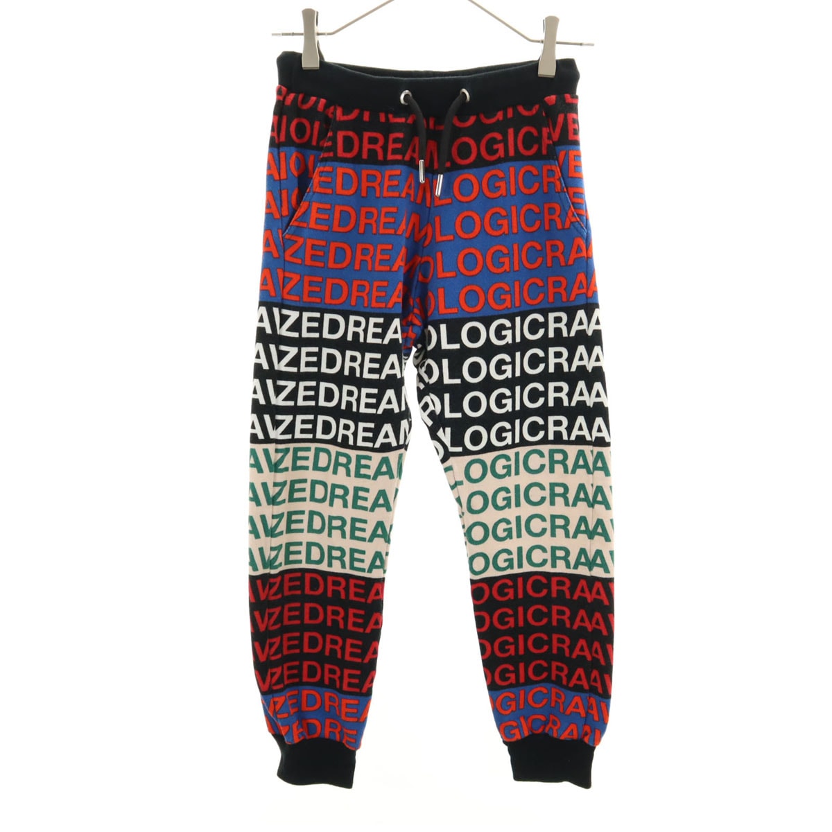 ブルガリア製 英字 スウェット ジョガーパンツ 10 マルチ キッズ 古着