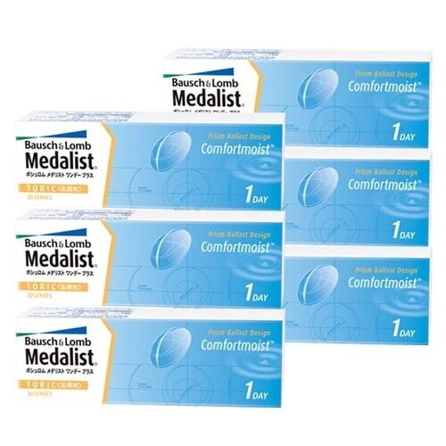 メダリストワンデープラス乱視用(30枚入)6箱/1日使い捨て トーリック コンタクト