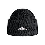 ☆韓国大人気☆シャインビーニー/ATiiSSU☆ ホワイト（白）系 ATiiSSU(アティシュ) ニットキャップ