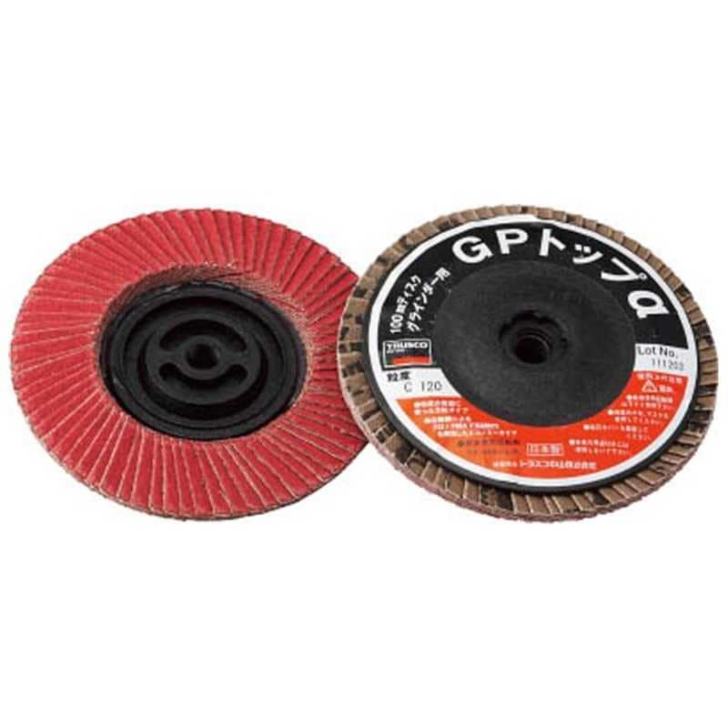 トラスコ中山　GPトップα ねじ込み式 セラミック 100Φ 80# 10入　GP100ALC80