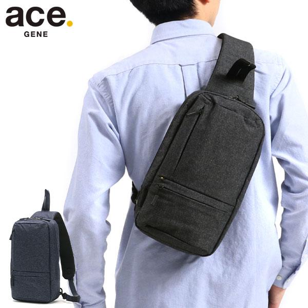 セール エースジーン ボディバッグ ace.GENE ワンショルダー HOVERLITE ホバーライト 斜めがけ A5 5L 軽量 スリム 縦型 ナイロン ウォーキング 59001