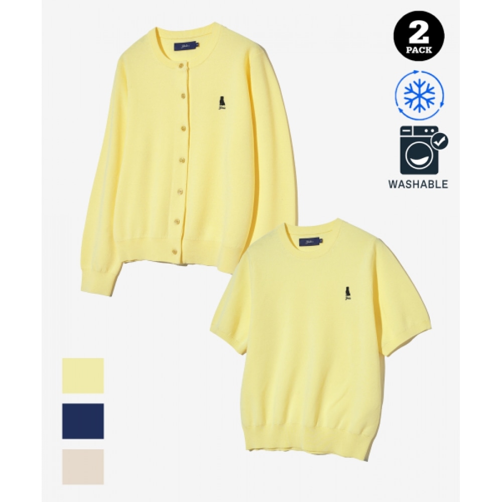 YALE [セット] レディースコンフォートクールニット+カーディガン