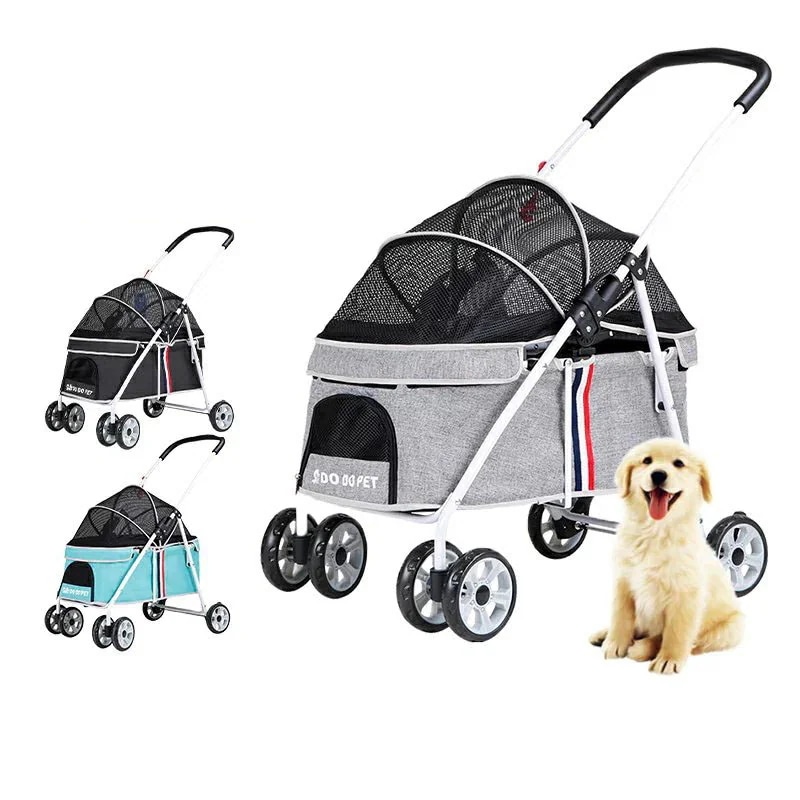 ペットキャリー ペットカート 猫 犬 バギー 多頭用 カート 犬用ベビーカー 3way 折りたたみ 9,413円