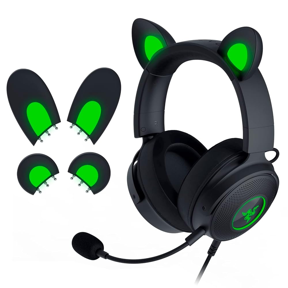Razer レイザー ゲーミングヘッドセット KRAKEN KITTY V2 PRO BLACK RZ04-04510100-R3M1