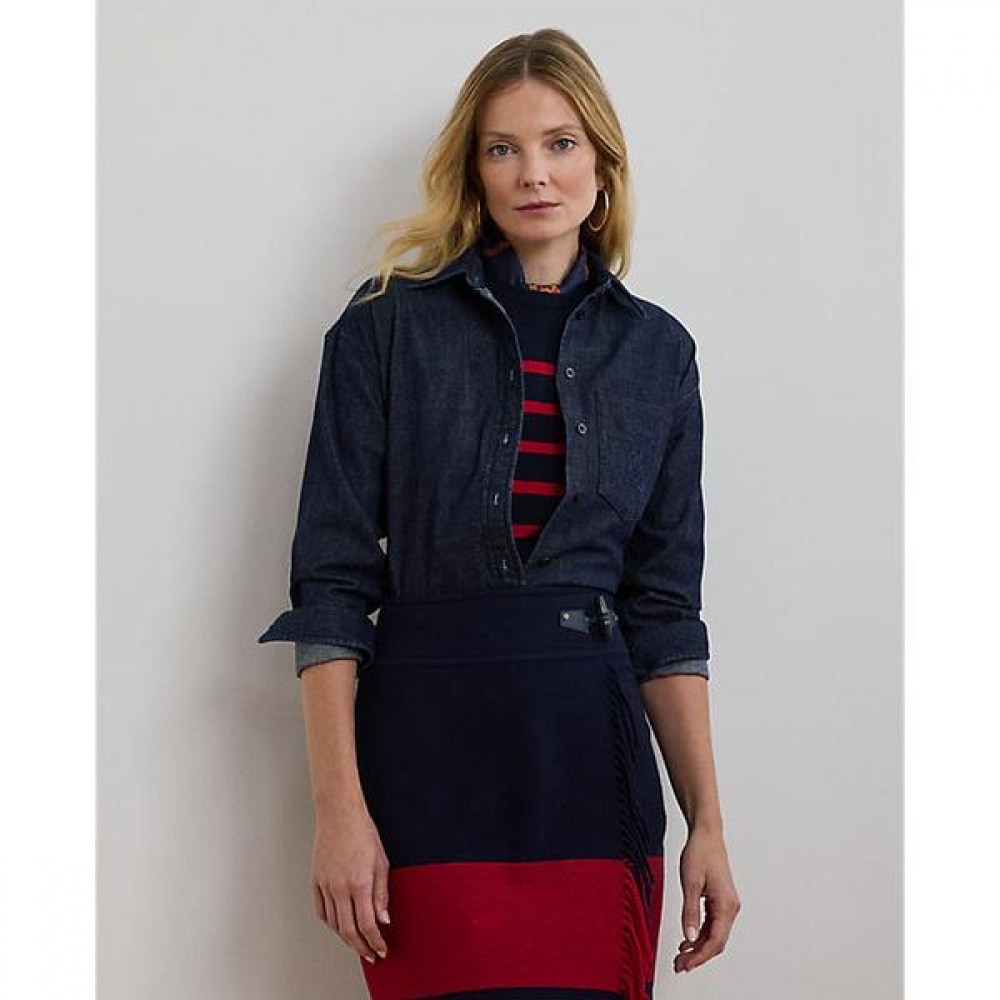 ローレンラルフローレンリラックスフィットデニムシャツ (WMLRSHTS6820452400)