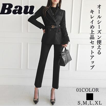 パンツスーツ ズボン スーツ レディース スーツセット ビジネススーツ リクルートスーツ 着痩せ 春 夏 秋 冬 通勤 パンツ ブラック 黒 おしゃれ ビジネス セット入園式 入学式 卒園式 卒業式