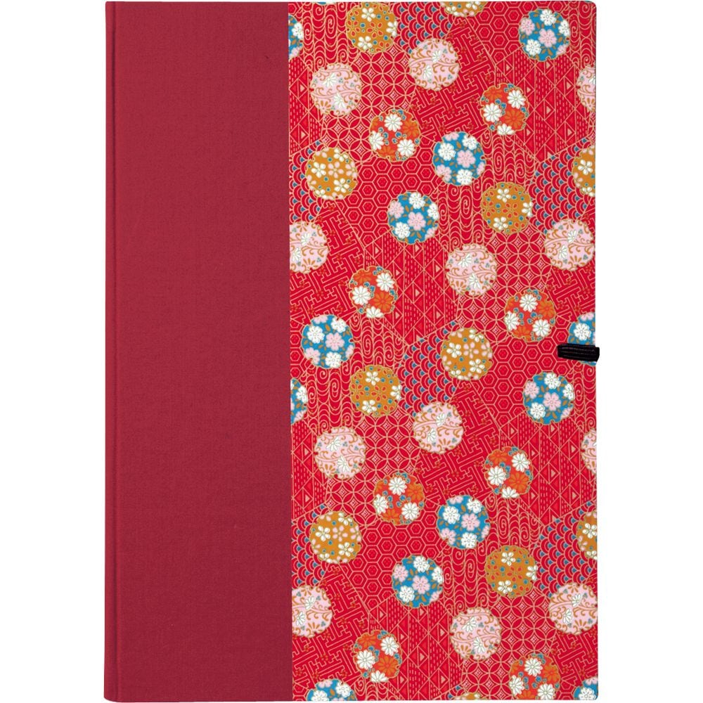 （まとめ買い）呉竹 半紙ばさみ友禅紙 赤 書道用品 LA27-1 [x5]