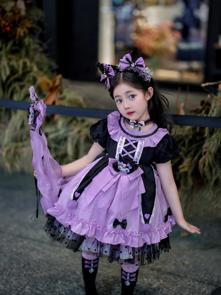 【激安本日限定】少女クロメロリプリンセスドレス夏コス服ベビーガール漫画チュチュスカートディズニードレス