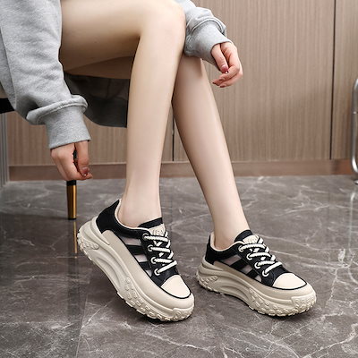 Qoo10] 2023NEW韓国 厚底 スニーカー今流 : シューズ