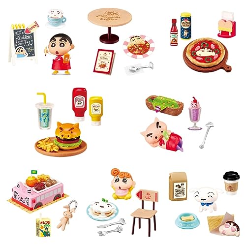 リーメント クレヨンしんちゃん クレヨンカフェ BOX商品 全8種 8個入り 約H115W70D50mm