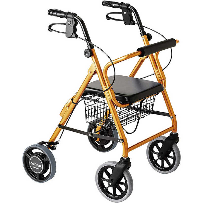 竹虎　シルバーカー ハッピーIINB抑速ブレーキ オレンジメタリック