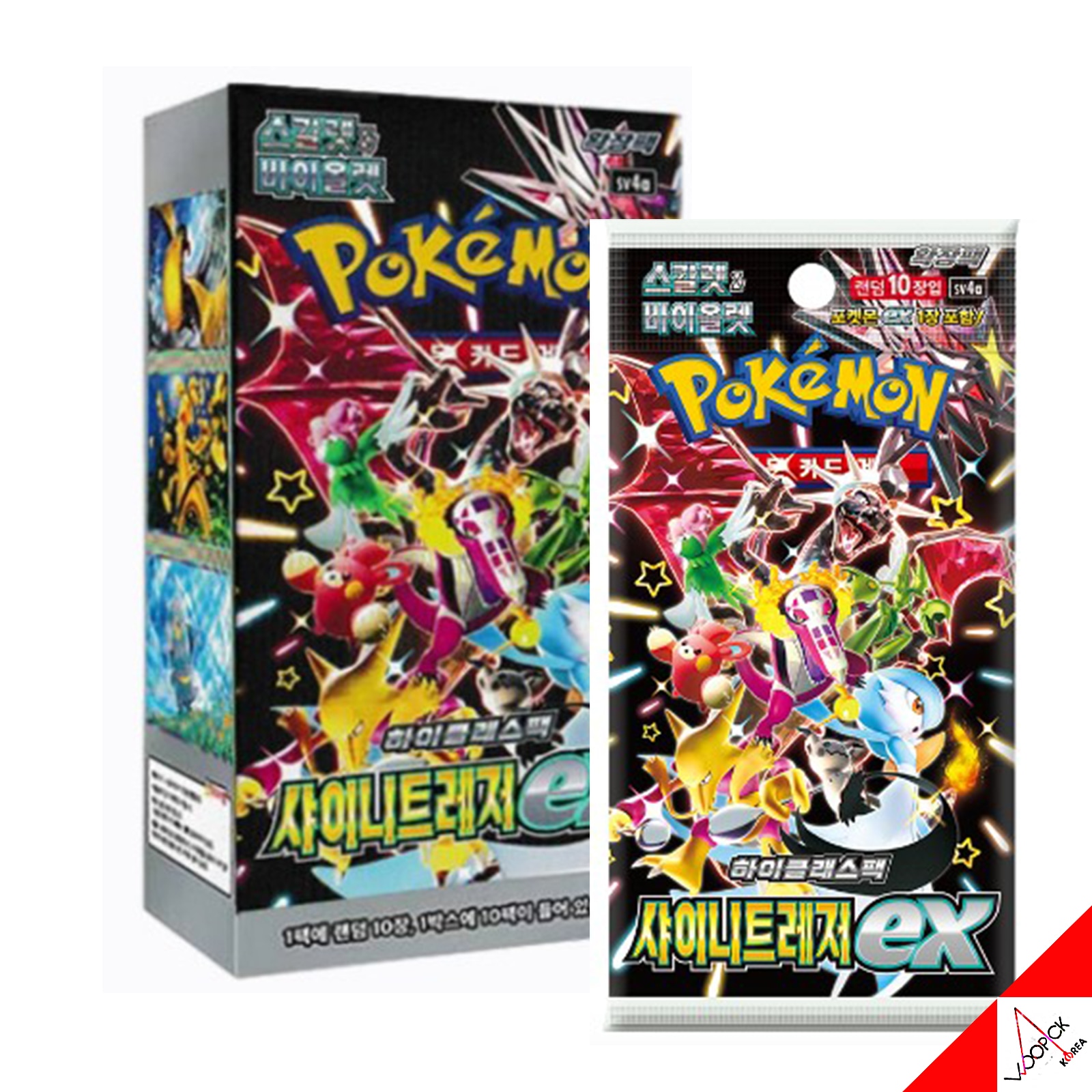 ポケモンカード /スカーレット & バイオレット/ハイクラスパック/シャイニトレジャー EX/ 強化拡張ブースターボックス/sv4a -韓国語バージョン