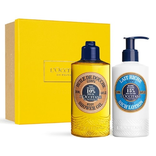 【 LOCCITANE 】[ギフト] シア ボディケア デュオ（シャワーオイル＋ボディローション）