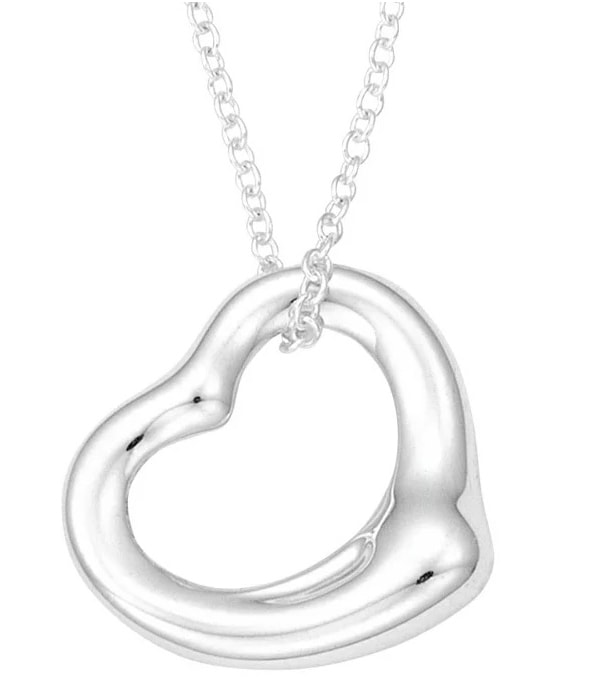 Tiffany&Co. 10660092 ELSA PERETTI OPEN HEART PENDANT 16mm/41cm ティファニー エルサ ペレッティ オープンハート ペンダント